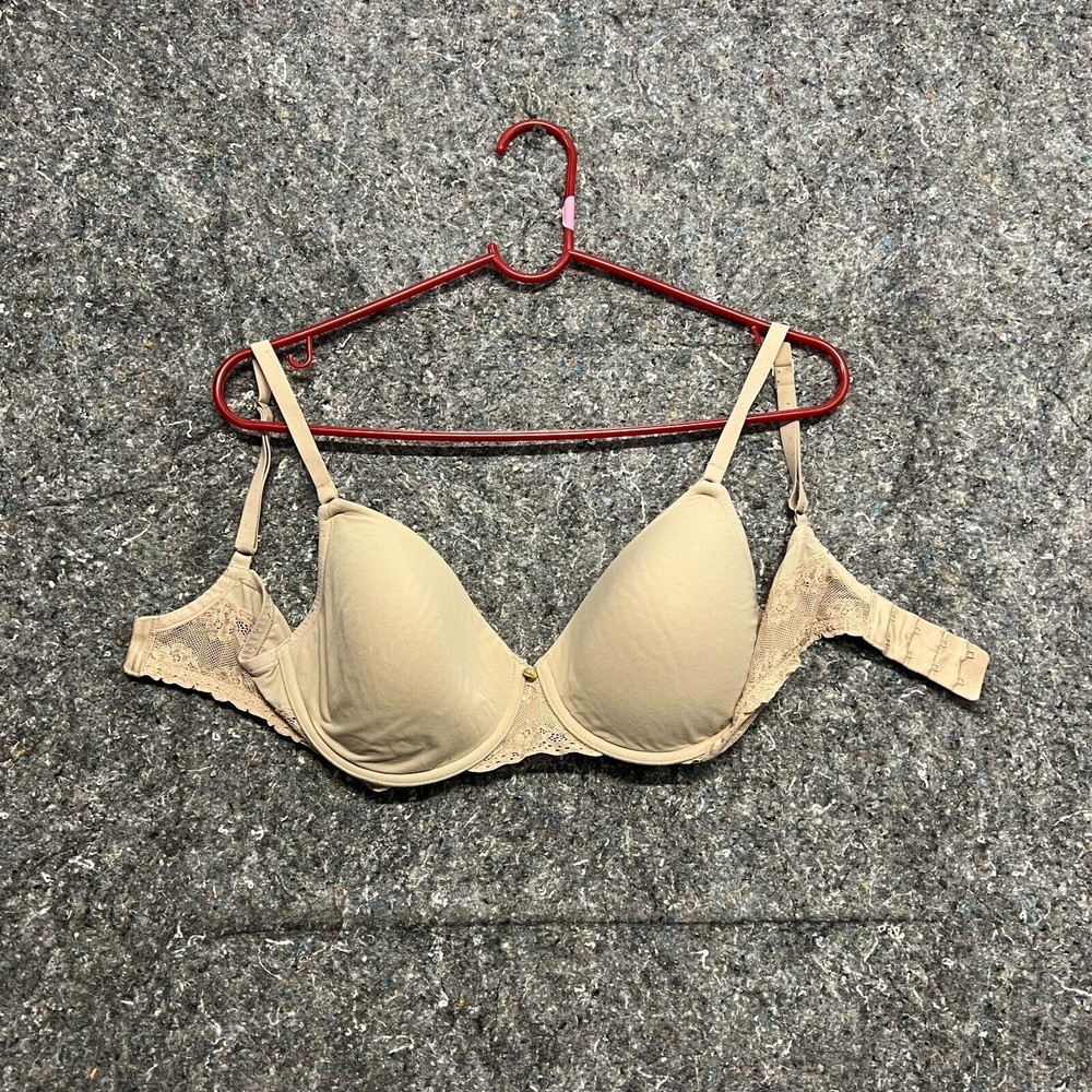 Natori Bra Women 32DD Beige Soft Padded Support Norm Core
