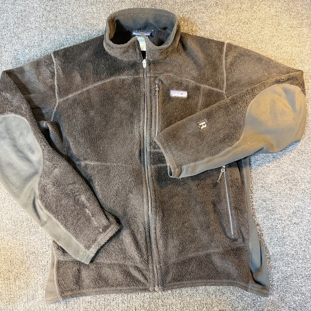 Patagonia R2 Jacket Womens L Black Regulator Fleece Full Zip Outdoors