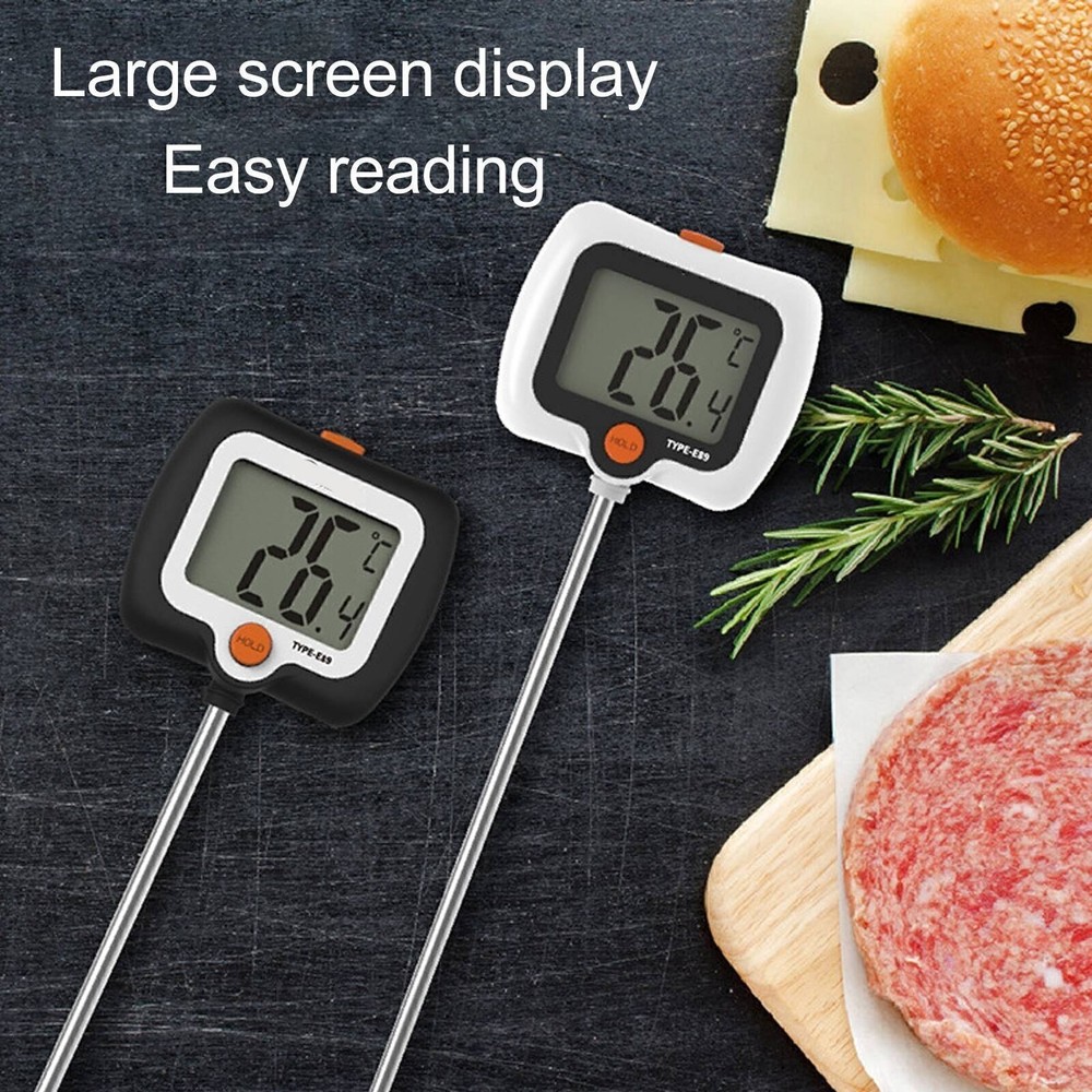 Digital Candy Thermometer with Pot Clip Stainless Steel Oil Thermometer