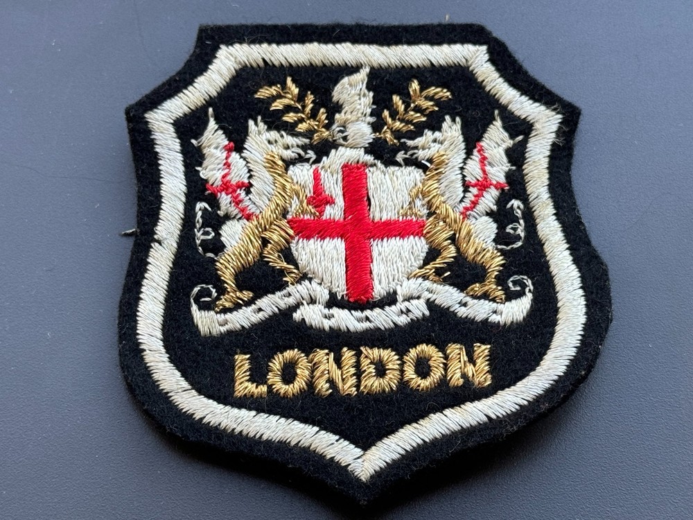 Vintage London Felt Souvenir Travel Patch