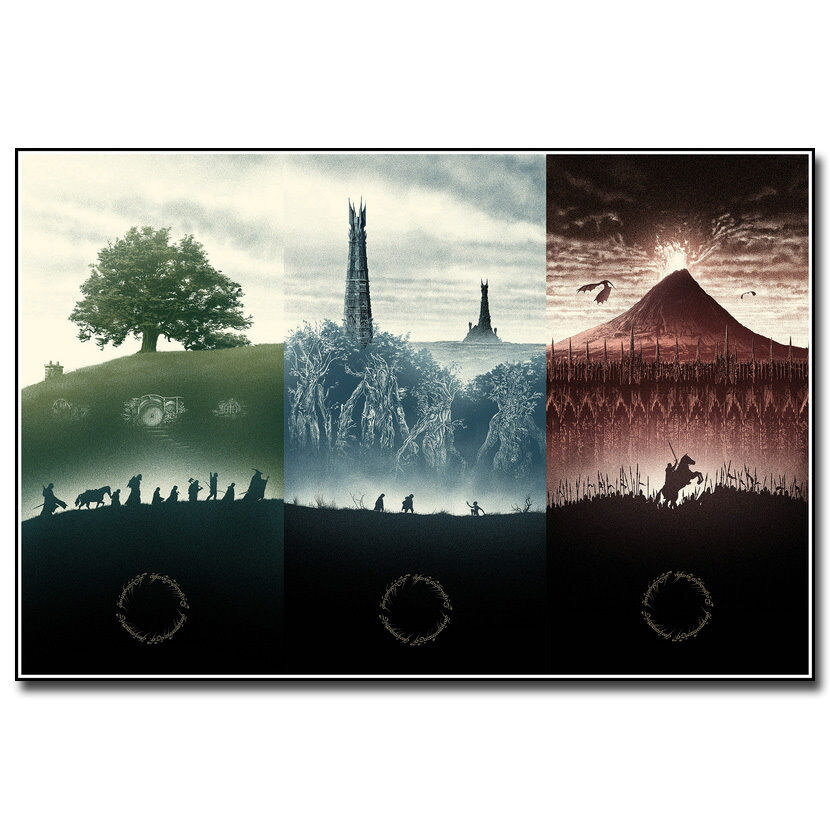 75130 The Lord Of The Rings 1 2 3 Movie Nice Wall Print Poster US
