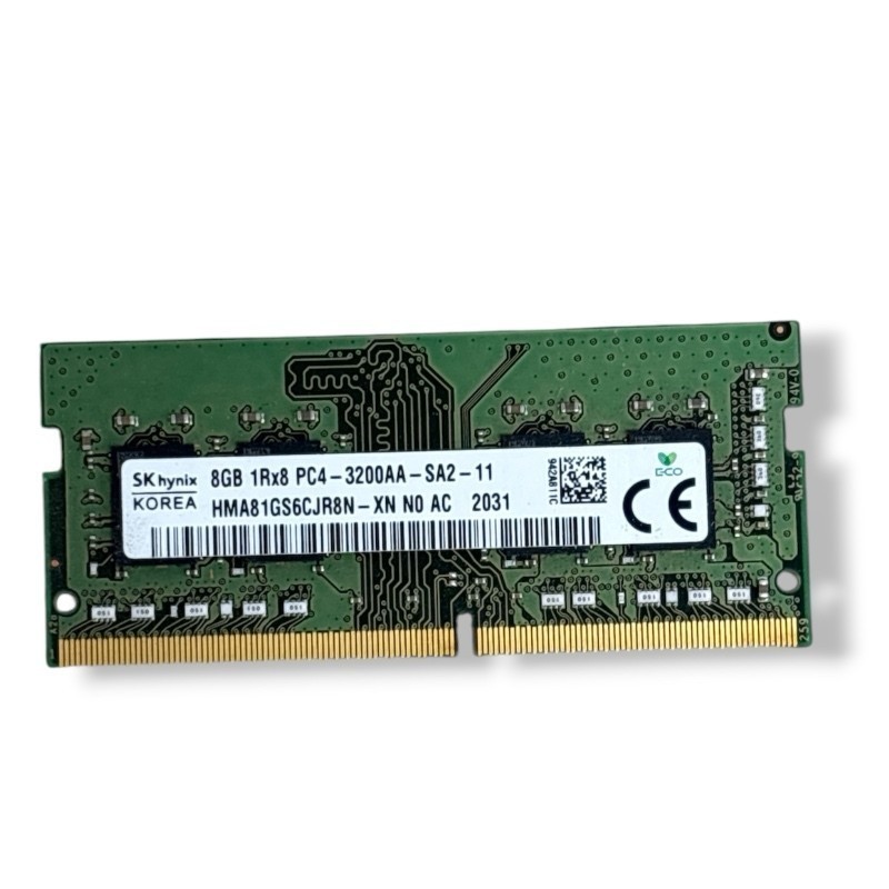 SK hynix HMA81GS6CJR8N-XN 8GB PC4-25600 DDR4-3200 SO-DIMM Memory