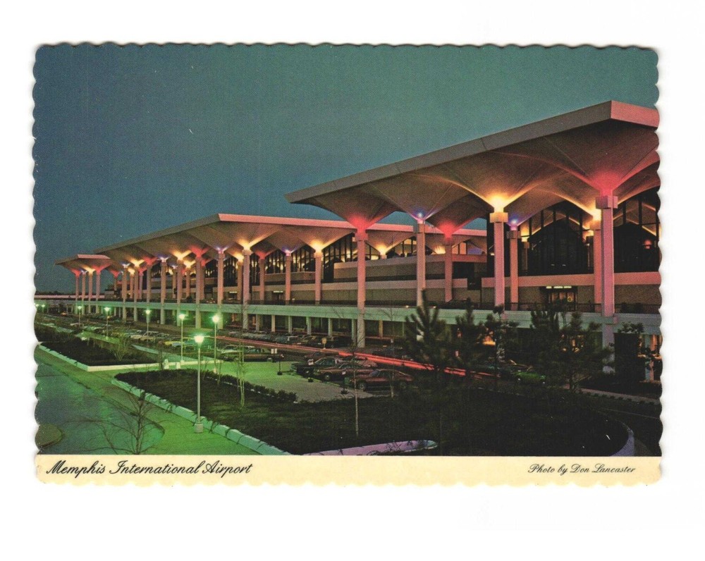 Memphis International Airport a vintage postcard unposted