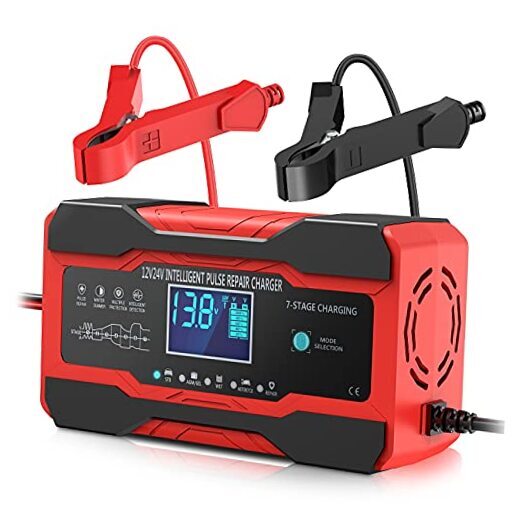 10A 12V/24V Smart Auto Battery Charger Fully Automatic