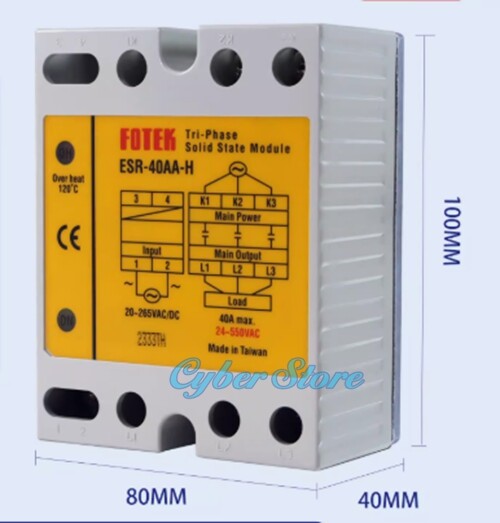 1Pcs New For three-phase solid state relay ESR-40AA-H