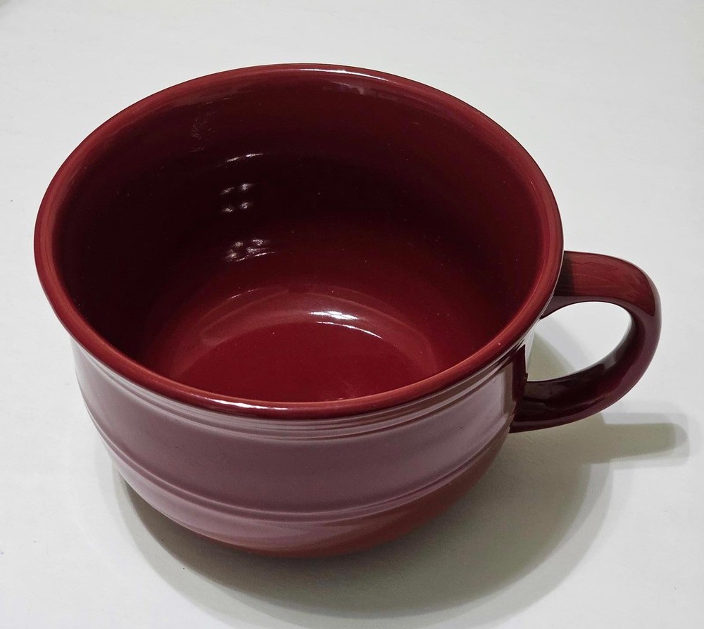 Mainstays Extra Large Red Sedona Ribbed Soup Mug for Comfortable Dining