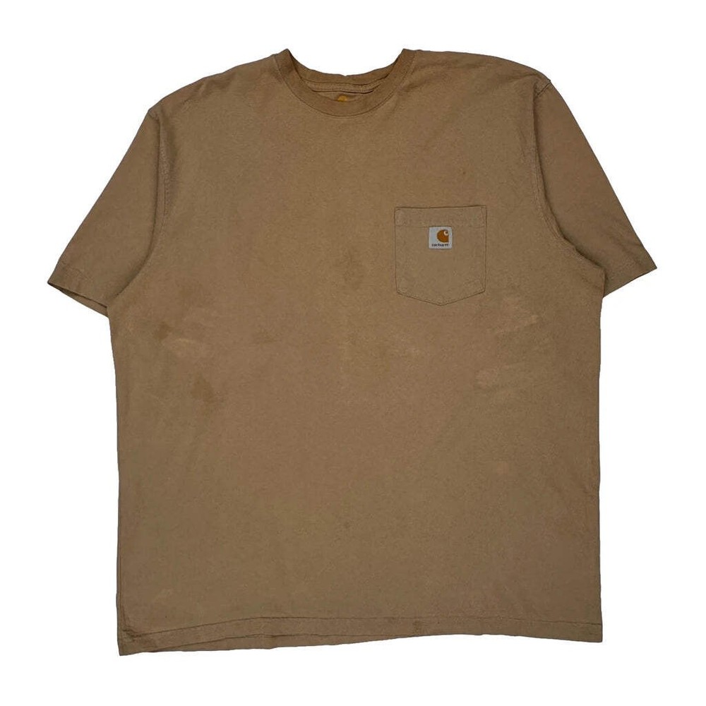 Carhartt T-Shirt - 2XL Brown Cotton