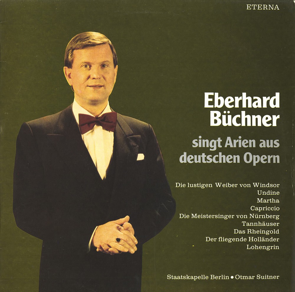 BUCHNER Eberhard NICOLAI LORTZING FLOTOW STRAUSS WAGNER Arias ETERNA 827674 LP