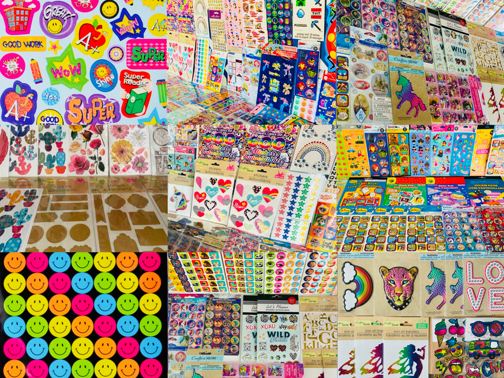Vintage 737 Sticker Lot – Creative Memories, K&Co, Sandylion, Stickopotamus & Jolee's Boutique