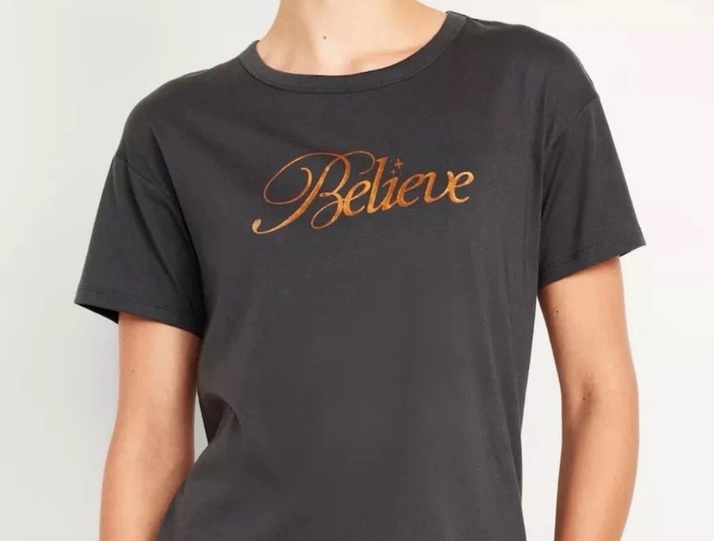 Old Navy “Believe” Graphic Tee - Women’s Size XL