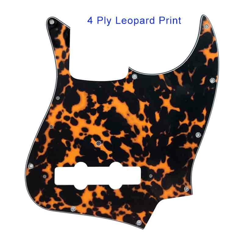 Guitar Parts For US Vintage '74 Jazz Bass Guitar Pickguard, 4 Ply leopard print