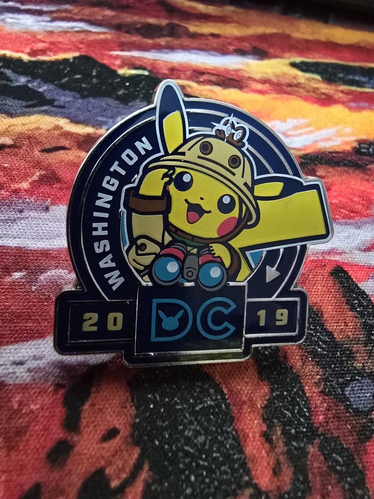 Pokemon Pikachu Washington DC 2019 World Championship Lapel Pin