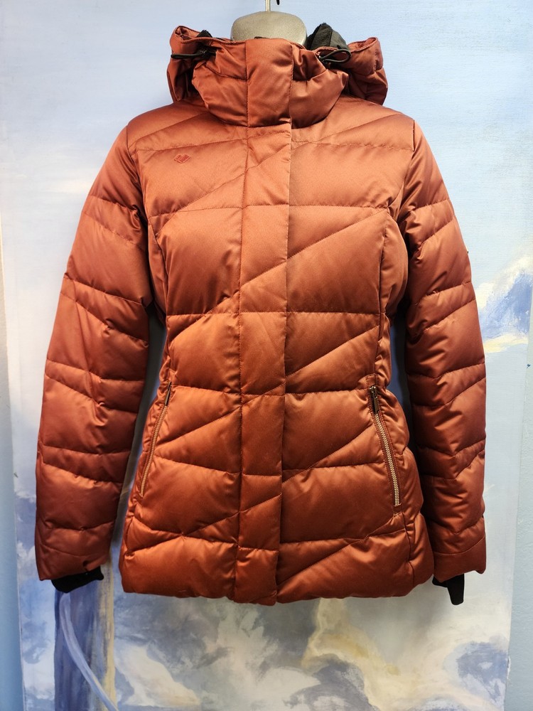 Obermeyer Womens 4 Down Puffer Jacket In Burnt Sienna LNC $395