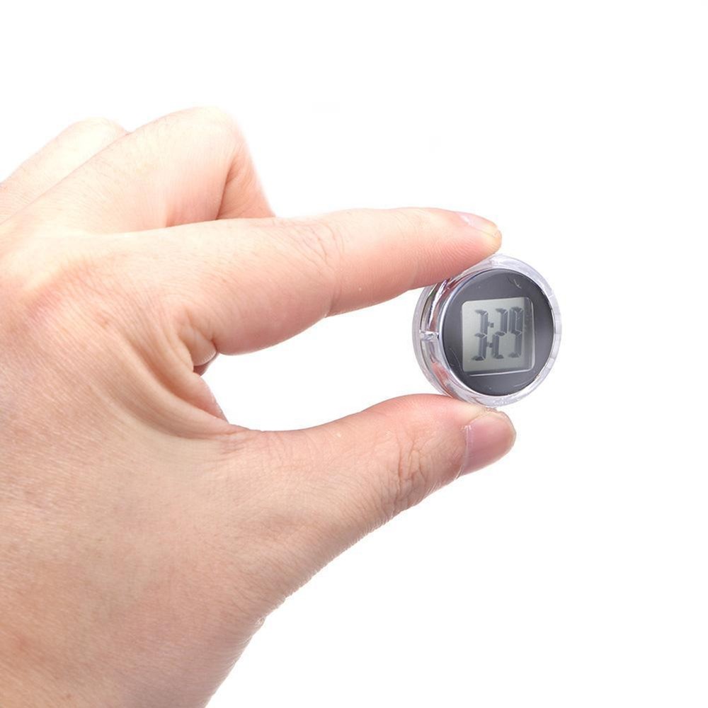 Waterproof Mini Digital Clock Motorcycle Bike Sticky Watch G Display X6R5