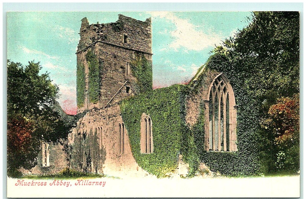 S02-4460, MUCKROSS ABBEY, KILLARNEY, *POSTCARD.*