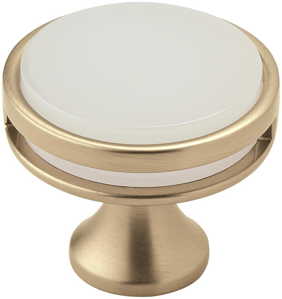 Amerock BP36608 Champagne / Frosted Acrylic Oberon 1-3/8
