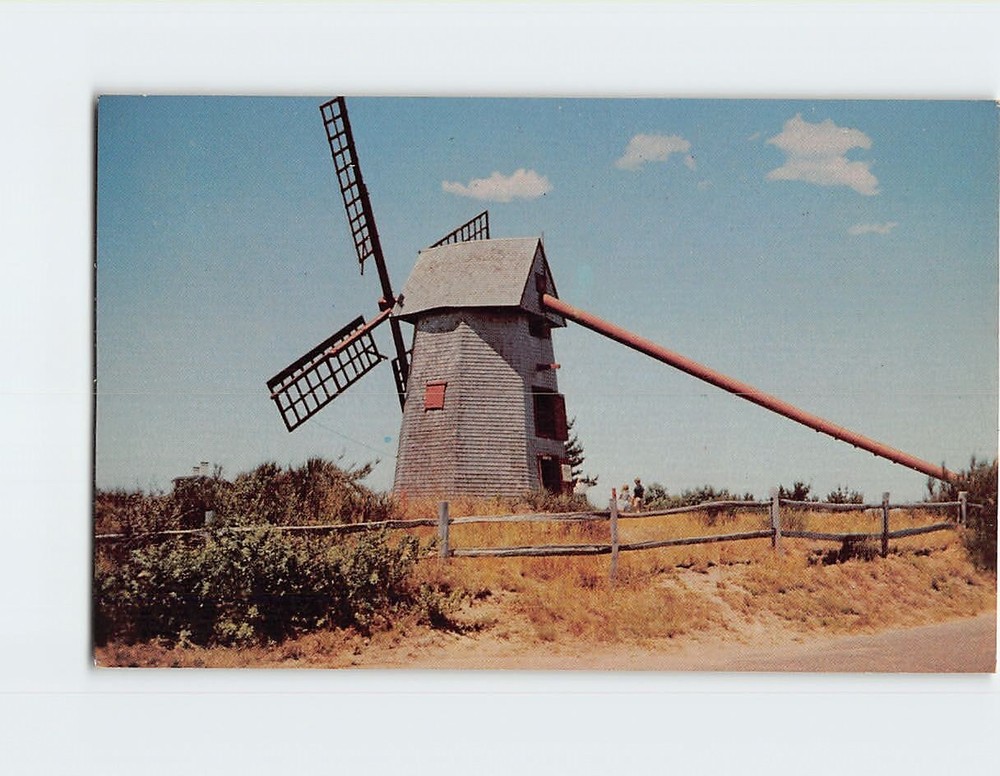 Postcard Old Mill Nantucket Island Massachusetts USA