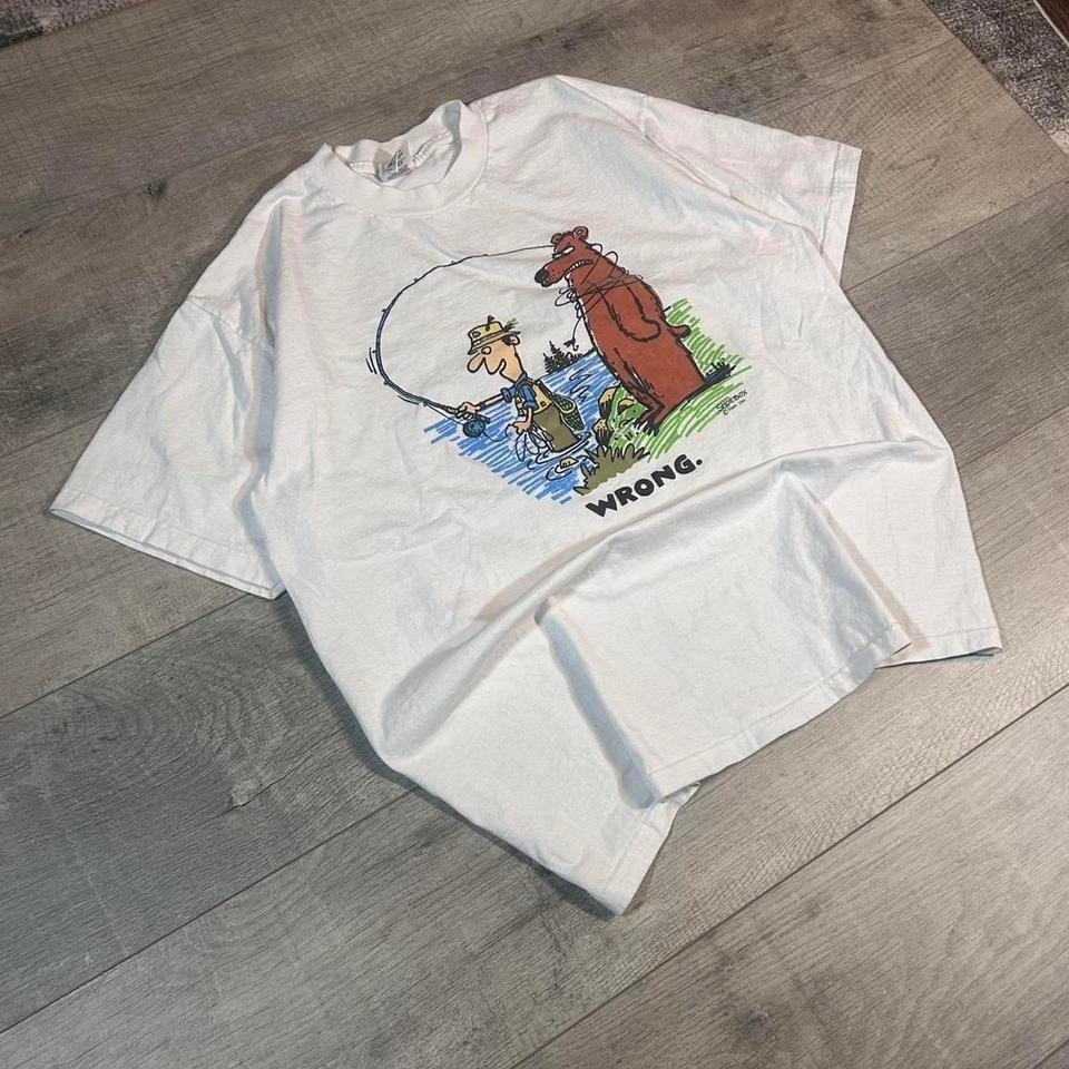 1990s Wrong vintage funny humor cartoon  T-shirt tees Size XL