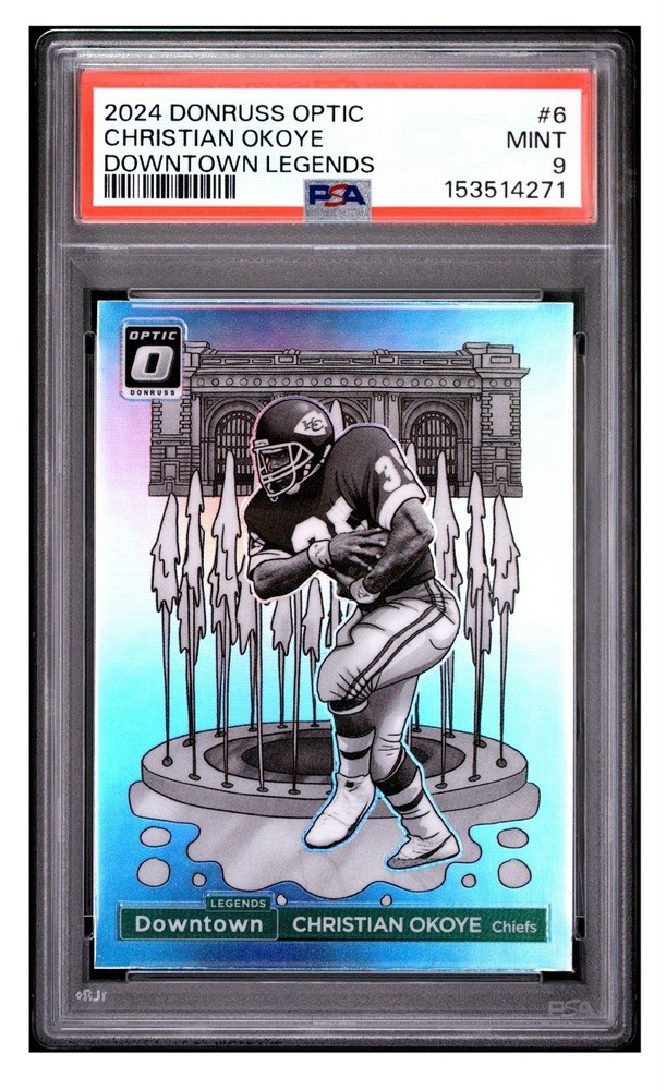 2024 Panini Donruss Optic Downtown Legends #6 Christian Okoye Psa 9