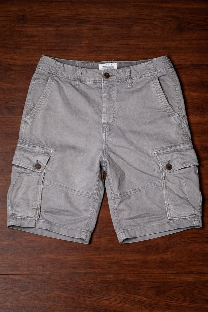 American Eagle Cargo Shorts Men’s Size 29 Gray Khaki Utility Pocket Casual