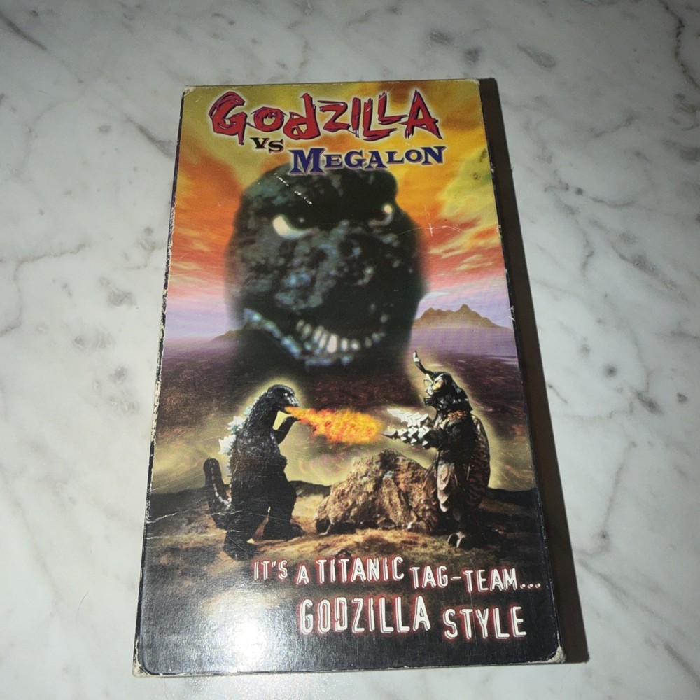 Godzilla Vs Megalon VHS 1996) 1973 Gigan Kaiju Gojira Toho Fukuda CULT CLASSIC