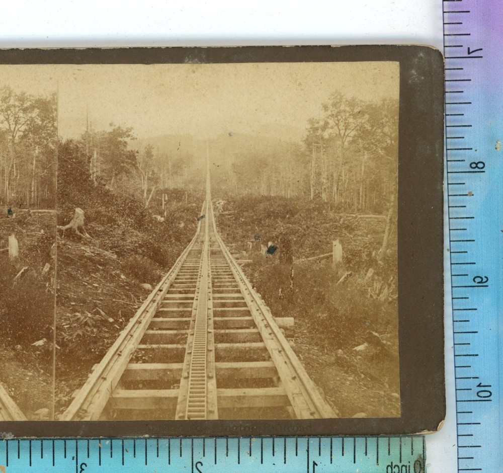Mt Washington Railroad NH New Hampshire Stereoview