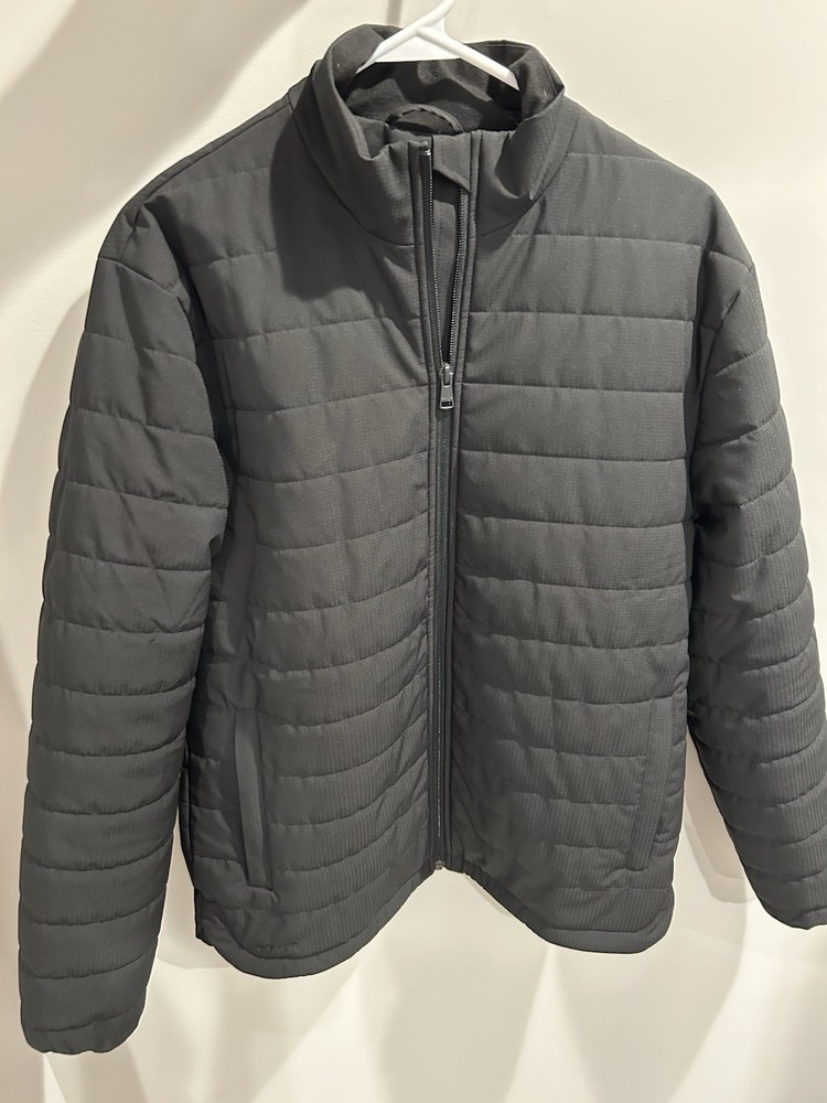 BYLT Harbor Puffer Full Zip Jacket Mens Medium Black Great Condition