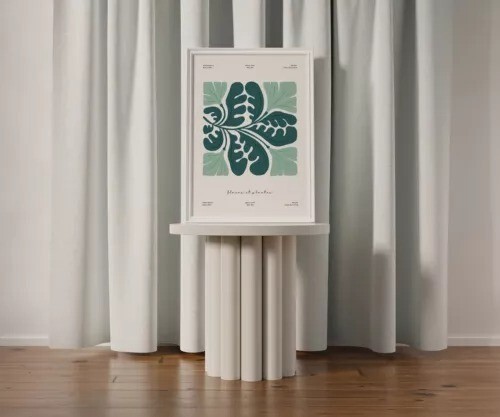 Floral Trendy Minimal Wall Art poster Choose your Size