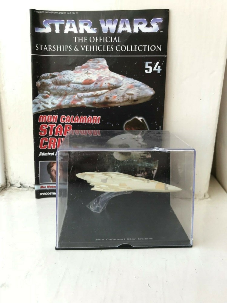 STAR WARS DEAGOSTINI STARSHIPS & VEHICLES ISSUE #54 MON CALAMARI STAR CRUISER