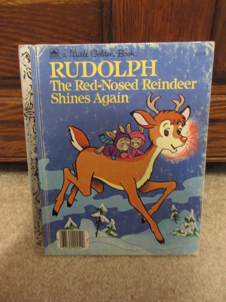 Rudolph the Red Nosed Reindeer Shines Again - Robert May - Little Golden Book