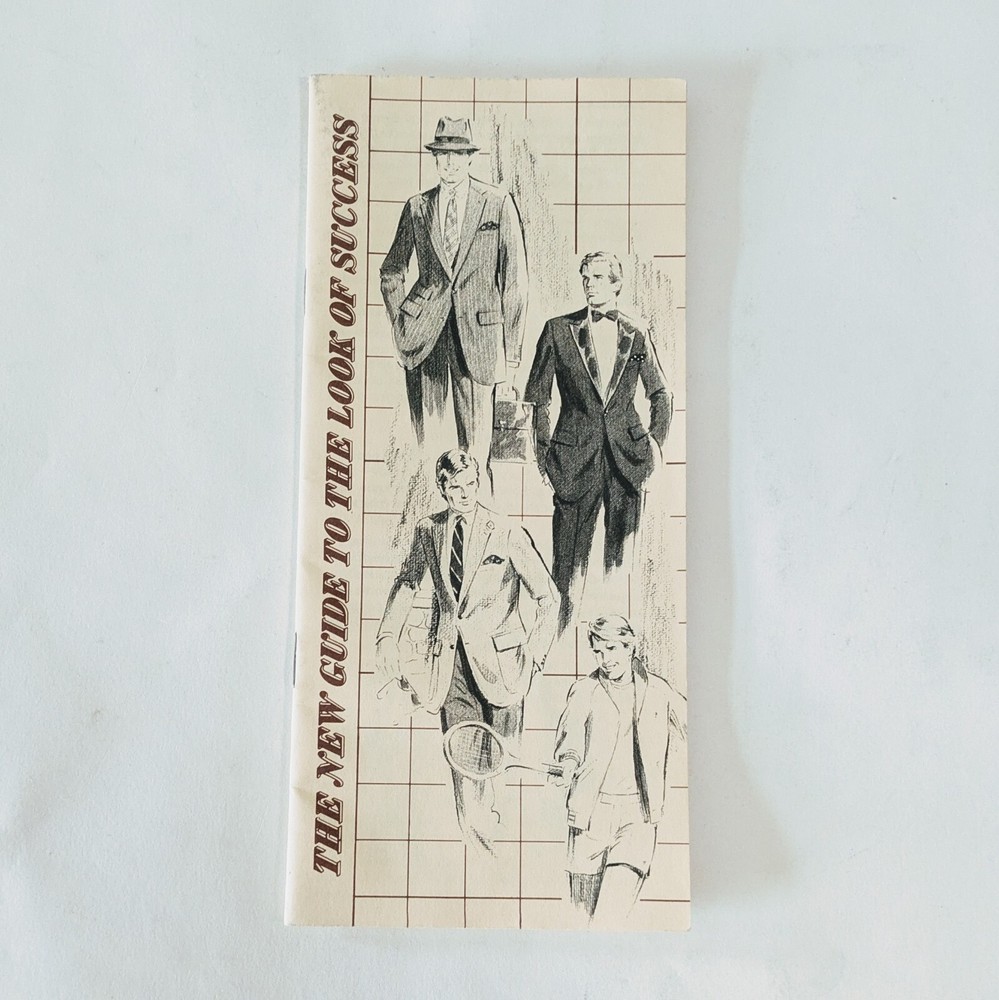 vintage male fashion brochure the new guide to the look of success