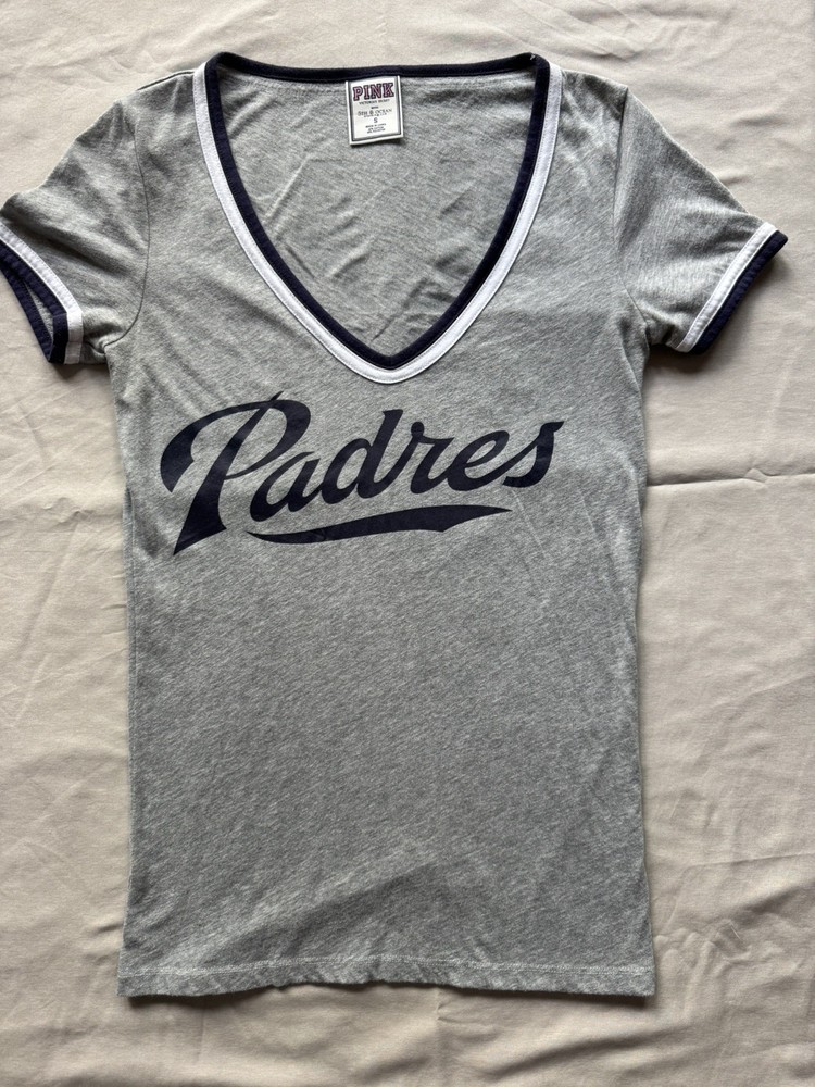 Victoria Secret Pink 5th & Ocean Padres Graphics T-Shirt Size S Super CUTE!