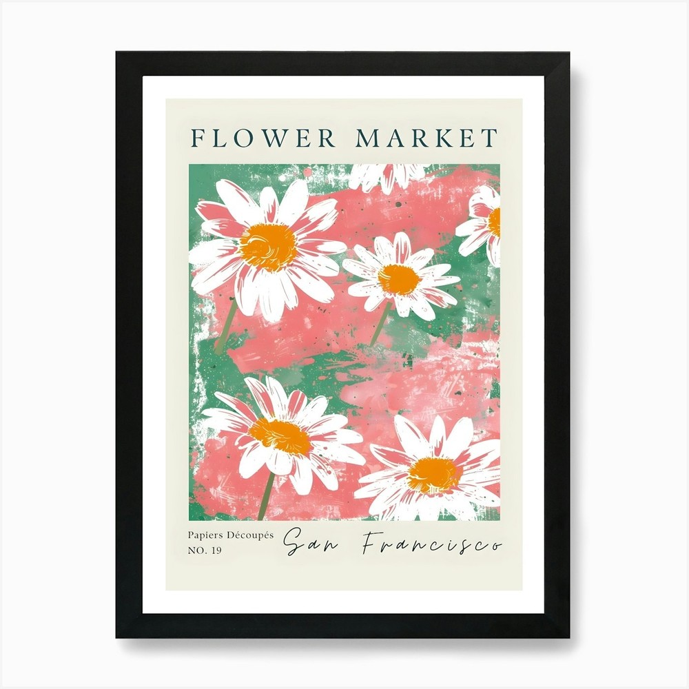 Flower Market 7 Art Print Framed Wall Art Poster Canvas Print Picture