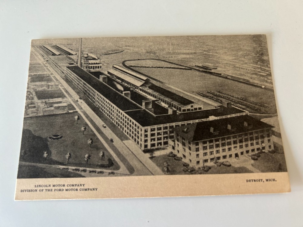 Lincoln Motor Company Detroit Michigan Aerial View Postcard