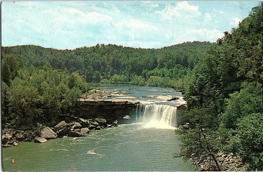 Chrome WATER SCENE Cumberland Falls State Park - Corbin Kentucky KY m/09 AH9335