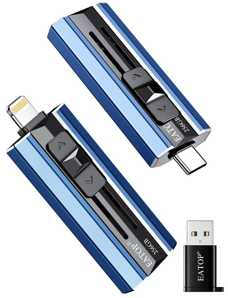 256GB Flash Drive for iPhone iPad Photos Videos Storage USB Memory Stick