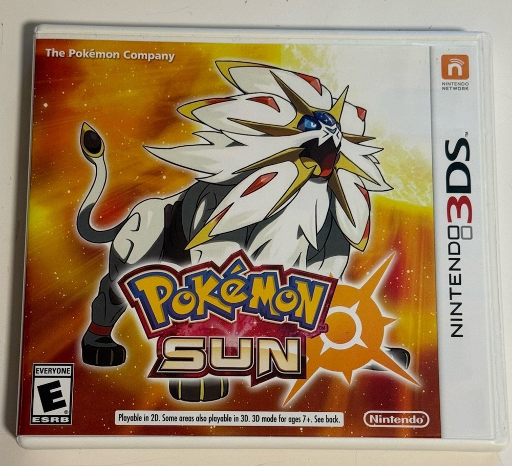 Pokemon Sun 3DS Nintendo 3DS 2017 Complete In Box CIB Authentic Used Tested