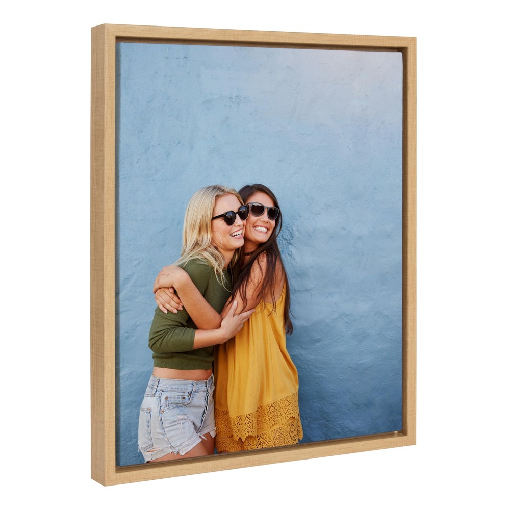 Sylvie Custom Printed Framed Canvas Wall Art, 16x20 Natural, Personal Canvas ...