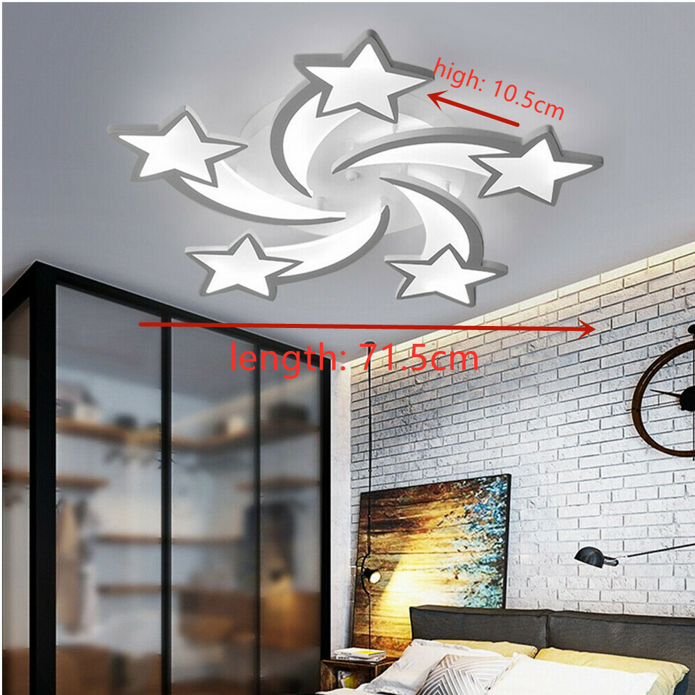Modern Acrylic LED Flush Mount Ceiling Light for Kids Room 110V Lamp Fixture  