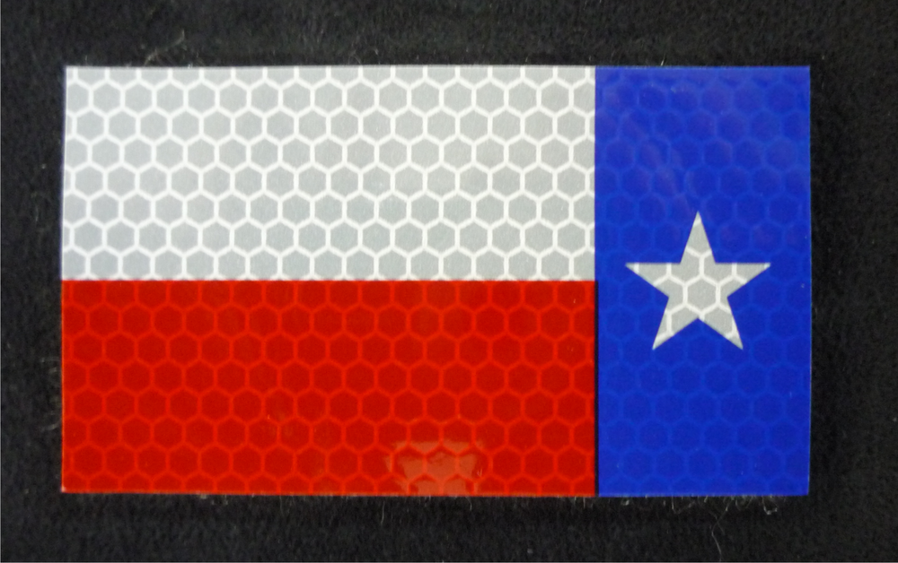 REVERSE TEXAS REFL RED AND BLUE solasX PATCH 3.5