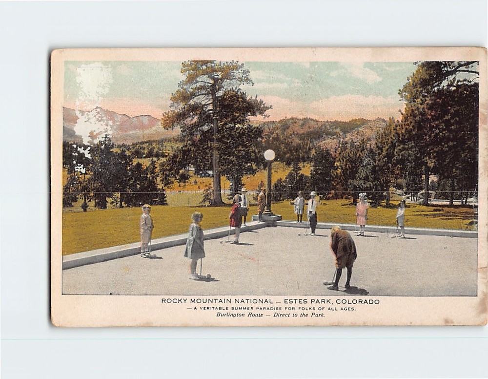 Postcard Rocky Mountain National Estes Park Colorado USA