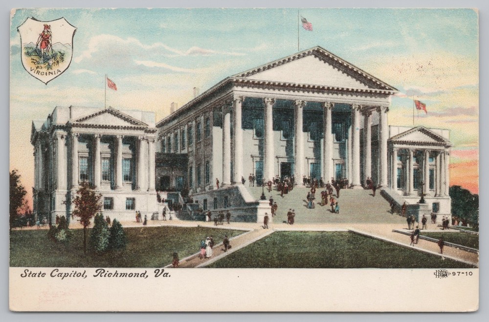 State View~State Capitol Building Richmond Virginia~Vintage Postcard