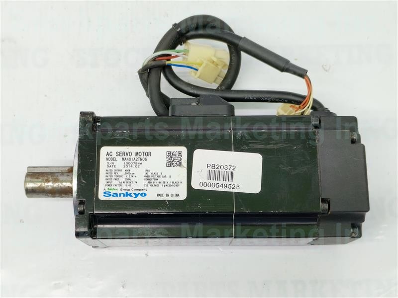 Sankyo MA401A2TN06 AC Servo Motor 400W 3000rpm 30 Days Warranty Fast Shipping!!!