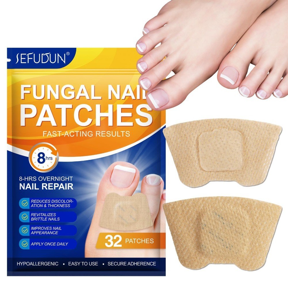 Fungal Nail Treatment - 32 Extra Strength Patches for Damaged Toenails Overnight