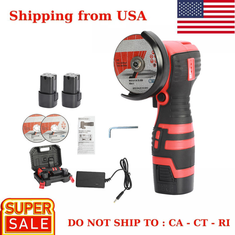 500W 18v Mini Polishing Angle Grinder Cordless Cutting Tool Handheld