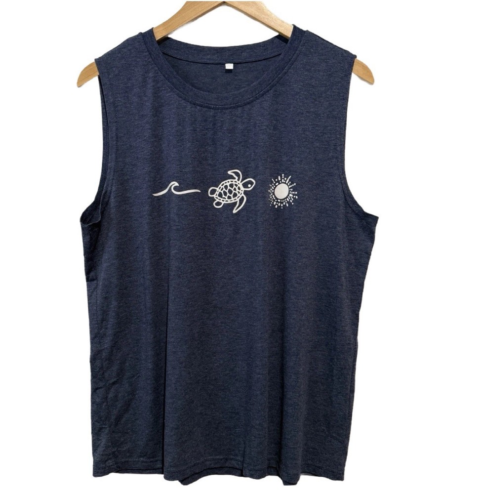 Blue Wave Turtle Sun Tank Women’s Size X-Large