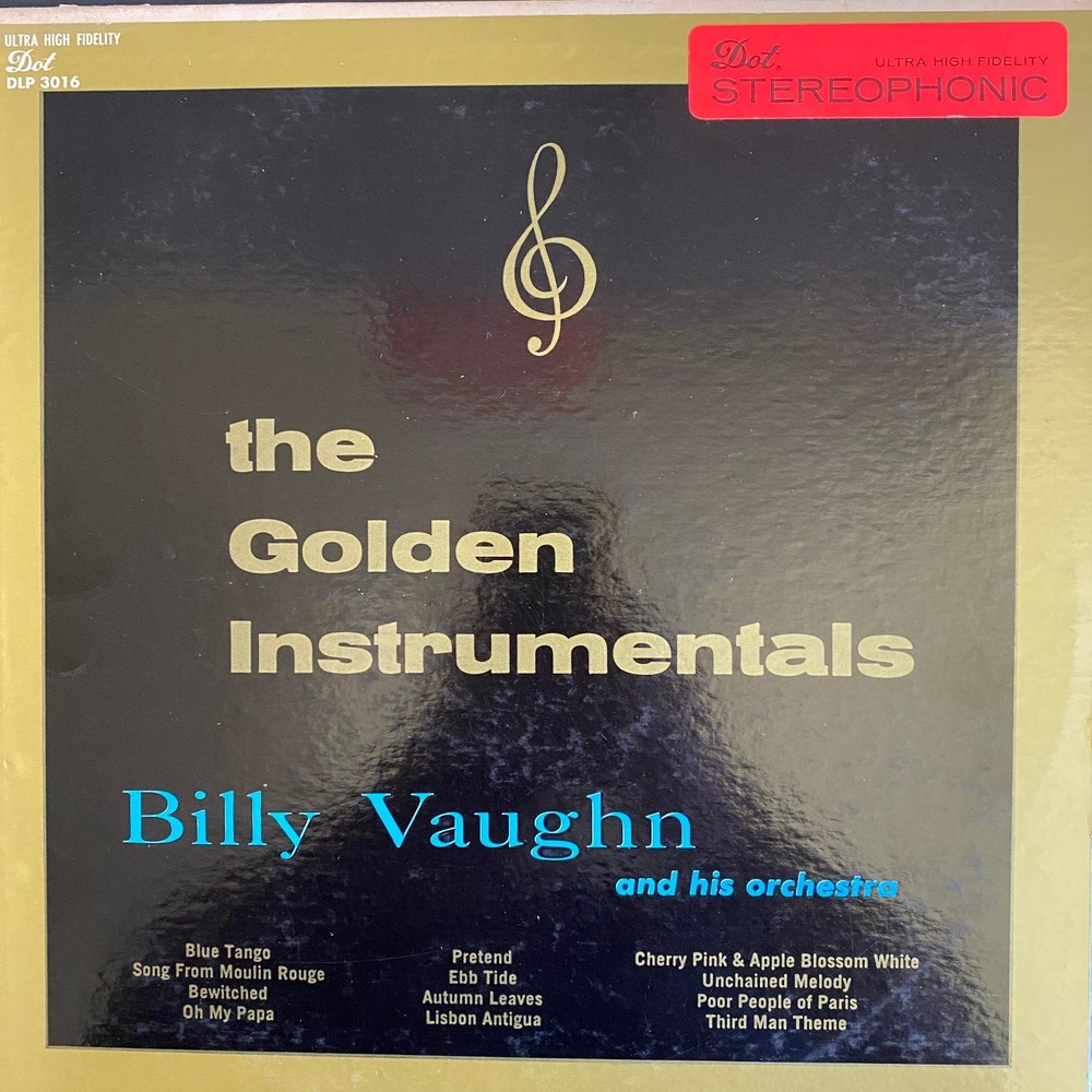 Billy Vaughn – Golden Instrumentals LP Record Stereo Dot Easy Listening 33 RPM