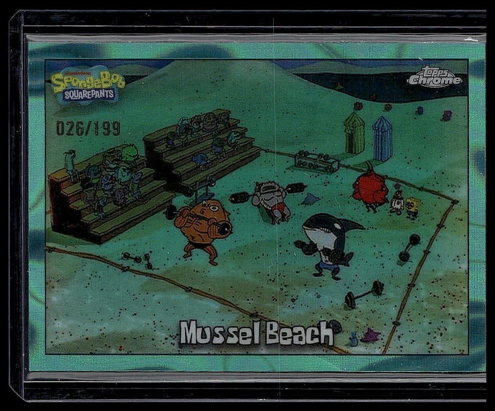2025 Topps Chrome SpongeBob Mussel Beach /199