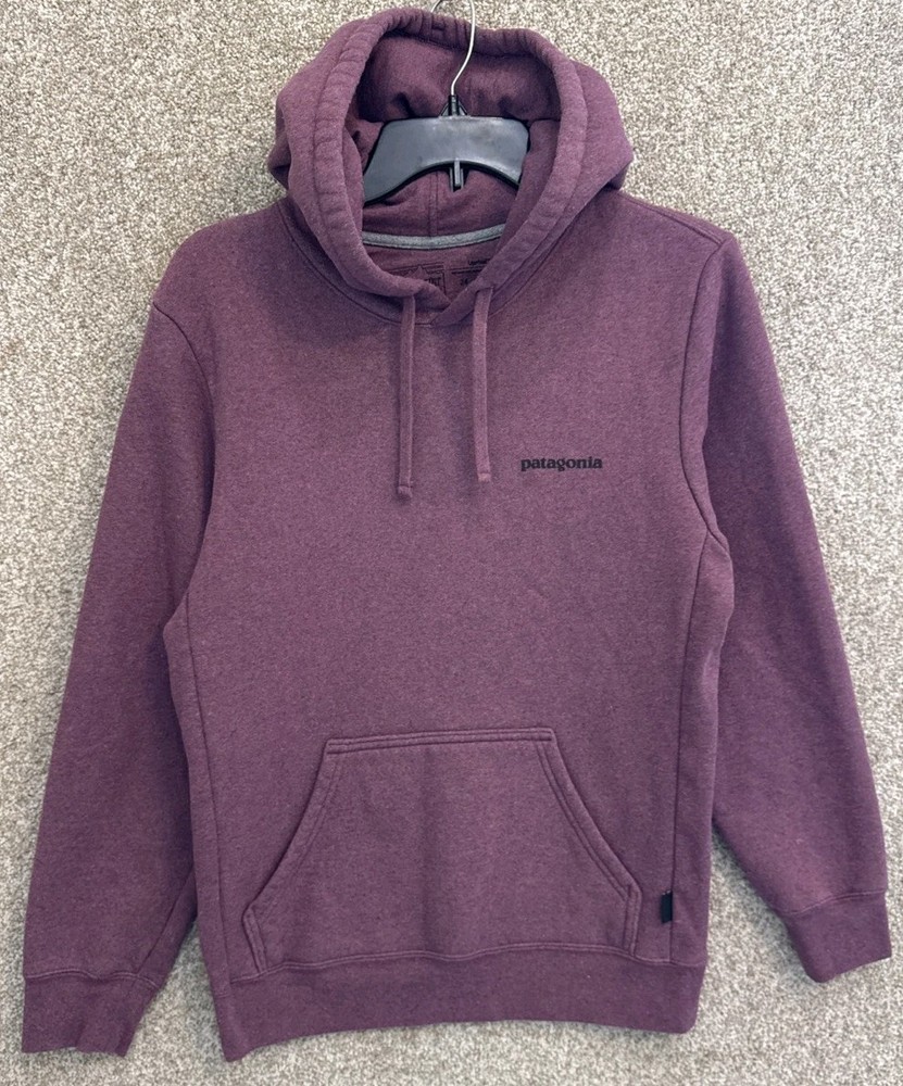 Patagonia Womens Small Mens XS Purple Fitz Roy Icon Uprisal Hoody Hoodie 39666