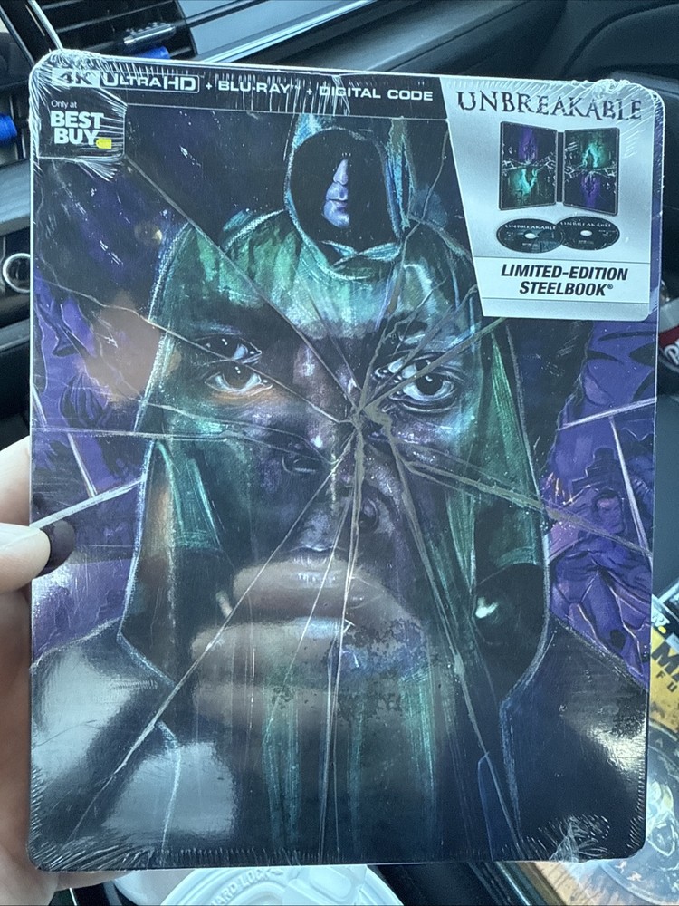 Unbreakable 4K STEELBOOK 4K UHD + Blu-ray Best Buy Exclusive Rare New Ultra HD